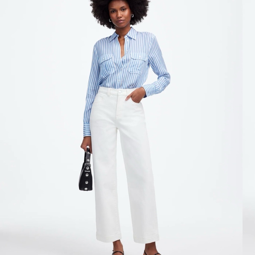 Madewell Perfect Vintage Wideleg Crop Jeans